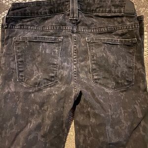 Vince black acid washed stretch jeans 25 RRP$200